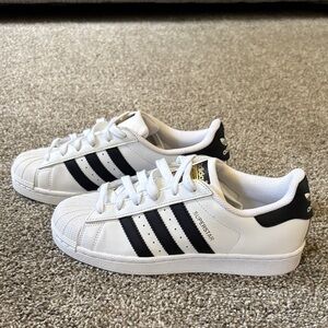Adidas Superstar White with Black Stripes